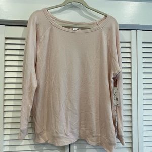 NWT Velvet pink waffle shirt